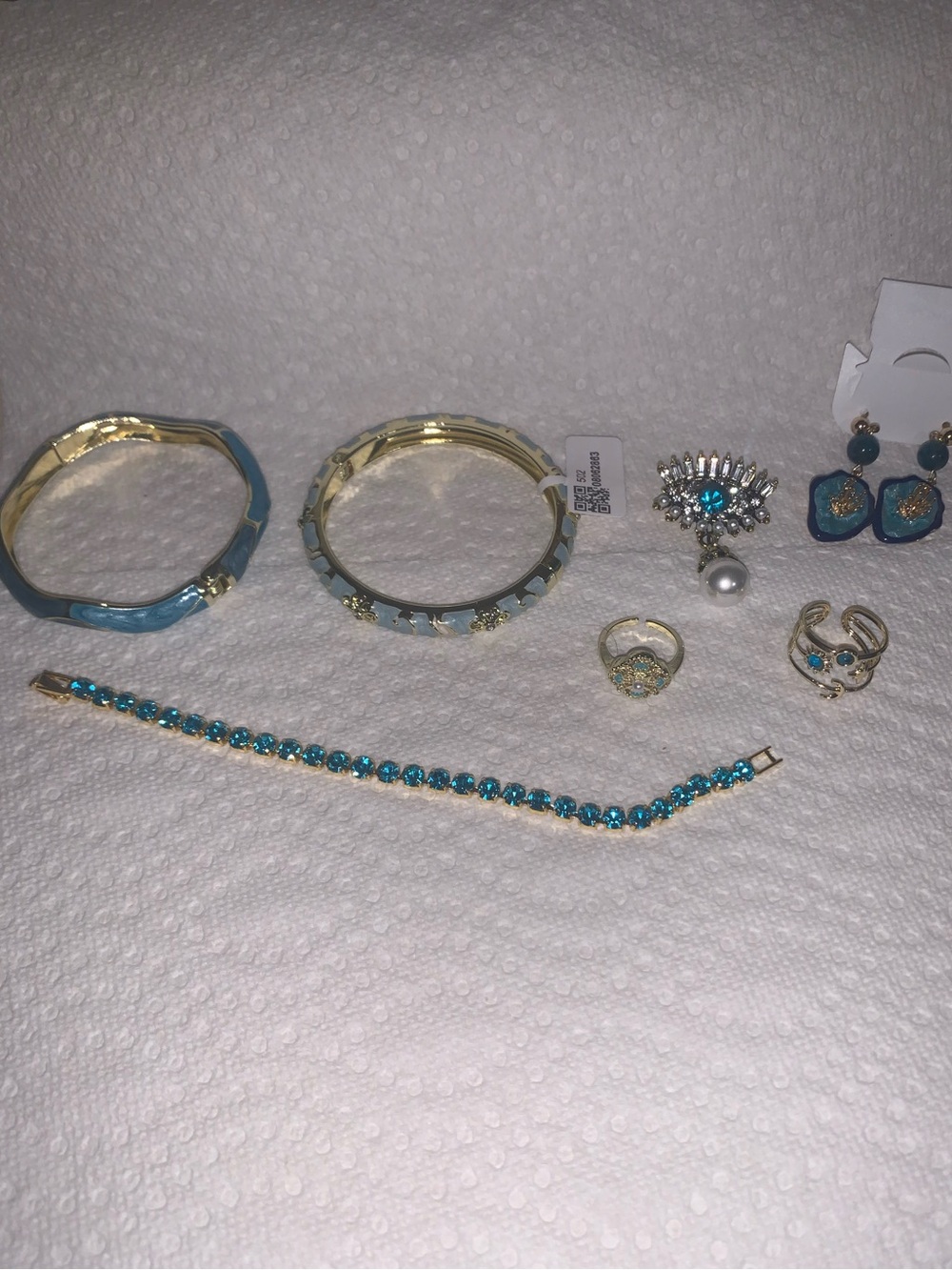 💠Gold-Tone Jewelry Set with Turquoise & Blue Accents! BUNDLE! ALL New!💠